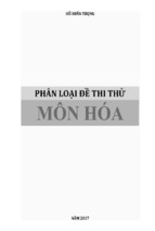 Phân loại đề thi thử môn hóa năm 2017