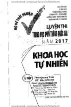 Bộ đề trắc nghiệm luyện thi thpt qg 2017   khoa học tự nhiên