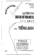 Bộ đề trắc nghiệm luyện thi thpt qg 2017 môn tiếng anh