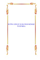 HƯỚNG DÃN SỬ DỤNG PHẦN MỀM KẾ TOÁN MISA