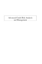 Advanced credit risk analysis and management 2013