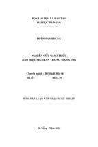 NGHIÊN CỨU GIAO THỨC BÁO HIỆU SIGTRAN TRONG MẠNG IMS 