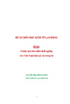 Chính sách bảo hiểm thất nghiệp của Việt Nam hiện tại và tương lai