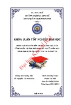 ĐÁNH GIÁ SỰ THỎA MÃN TRONG CÔNG VIỆC CỦA CÔNG NHÂN TẠI CHI NHÁNH CÔNG TY CỔ PHẦN MAY HÀNG GIA DỤNG GILIMEX PPJ TẠI QUẢNG TRỊ 