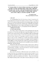 DỰ ÁN NÂNG CAO NĂNG LỰC TRƯỜNG ĐẠI HỌC TÂY BẮC GÓP PHẦN PHÁT TRIỂN NÔNG THÔN BỀN VỮNG KHU VỰC TÂY BẮC