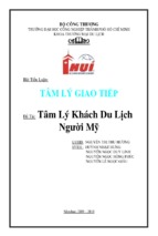 Tâm Lý Khách Du Lịch Người Mỹ