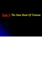 đề tài tìm hiểu ngân hàng nhà nước việt nam (the state bank of vietnam)
