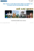 đề tài thực trạng và quy hoạch phát triển giao thông vận tải thành phố hồ chí minh đến năm 2020