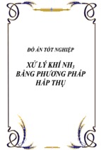 đồ án xử lý khí nh3 bằng phương pháp hấp thụ