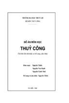 đồ án môn học thuỷ công