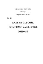 đề tài enzyme glucose isomerase và glucose oxidase