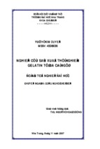 đồ án nghiên cứu sản xuất thử nghiệm gelatin từ da cá ngư