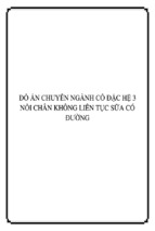 đồ án chuyên ngành cô đặc hệ 3 nồi chân không liên tục sữa có đường