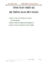 đồ án tính toán thiết kế hệ thống xử lý kỹ thuật bên ngoài  