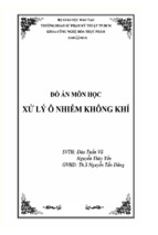 đồ án môn học xử lý ô nhiễm không khí