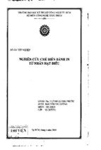 đồ án nghiên cứu chế biến bánh in từ nhân hạt điều