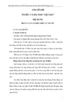 Chuyên đề tố hữu và bài thơ “việt bắc” [55 trang]