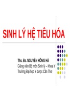 SINH LÝ HỆ TIÊU HÓA