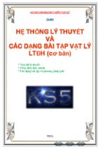 Hệ thống lý thuyết và các dạng bài tập vật lý ltđh   cơ bản