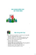 BÀI GIẢNG MÔN HỌC AN TOÀN ĐIỆN