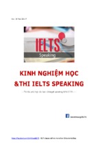 Kinh nghiệm học và thi phần Speaking for ielts