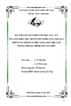 Skkn đặc trưng chủ nghĩa lãng mạn qua một số tác phẩm trong chương trình ngu van thpt.