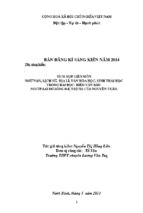Skkn tích hợp liên môn ngữ văn, lịch sử, địa lí, văn hóa học, sinh thái học trong bài đọc  hiểu văn bản người lái đò sông đà( trích) của nguyễn tuân..
