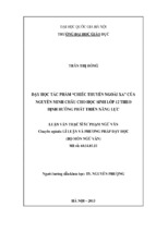 Dạy học tác phẩm “chiếc thuyền ngoài xa” của nguyền minh châu cho học sinh lớp 12 theo định hƣớng phát triển năng lực.