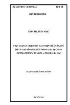 THỰC TRẠNG VÀ HIỆU QUẢ CAN THIỆP THỪA CÂN, BÉO PHÌ CỦA MÔ HÌNH TRUYỀN THÔNG GIÁO DỤC DINH DƯỠNG Ở TRẺ EM TỪ 6 ĐẾN 14 TUỔI TẠI HÀ NỘI