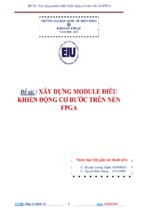 Xây dựng module điều khiển động cơ bước trên nền fpga