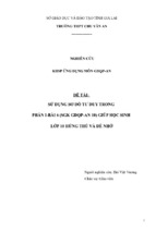 Skkn sử dụng sơ đồ tư duy trong phần i bài 6 (sgk gdqp an 10) giúp học sinh lớp 10 hứng thú và dễ nhớ