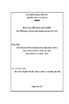 Skkn đổi mới phương pháp dạy học hóa học lớp 11 theo định hướng tích cực hóa hoạt động của học sinh