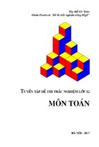 Tuyển tập đề thi trắc nghiệm lớp 12 môn toán có đáp án