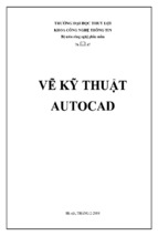 Vẽ kỹ thuật autocad