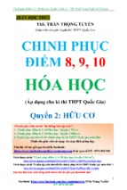 Chinh phục điểm 8 9 10 môn hóa học trong kì thi thpt quốc gia 2017