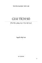 Giải tích số nguyễn thị vinh