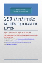 250 bài tập trắc nghiệm đạo hàm. chương v.lớp 11. pdf