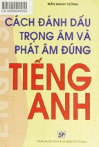 Cách đánh dấu trọng âm và phát âm đúng tiếng anh