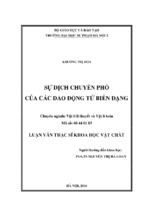 Nghiên cứu sự dịch chuyển phổ năng lượng của các dao động tử biến dạng