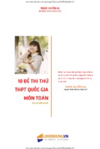10 đề thi thử chọn lọc thpt quốc gia toán kèm lời giải chi tiết, ngọc huyền lb