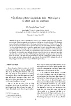 Vấn đề chủ sở hữu và người đại diện   một số gợi ý về chính sách cho việt nam