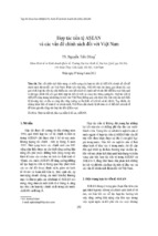 Hợp tác tiền tệ asean và các vấn đề chính sách đối với việt nam