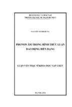 Tìm phonon âm bằng hình thức luận dao động tử biến dạng của mạng tinh th