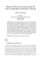 Hàng thừa kế theo quy định của pháp luật việt nam hiện hành những vấn đề lý luận và thực tiễn