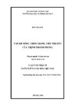 Tái hiện hoàn cảnh bức tranh đời sống nông thôn miền trung du bắc bộ và thân phận người nông dân thời kì đổi mới