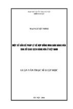 Một số vấn đề pháp lý về hợp đồng mua bán hàng hóa qua sở giao dịch hàng hóa ở việt nam