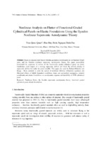 Nonlinear analysis on flutter of functional graded cylindrical panels on elastic foundations using the ilyushin nonlinear supersonic aerodynamic theory