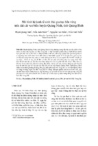 Mô hình hệkinh tếsinh thái gia trại bền vững trên dải cát ven biển huyện quảng ninh, tỉnh quảng bình