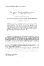 High sensitive enzyme based glucose sensor using lead sulfide nanocrystals