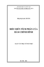 Tìm hiểu tính chất của hàm chỉnh hình, hệ thống các phương pháp biểu diễn tích phân của hàm chỉnh hình